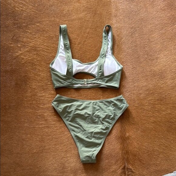 Olive Green Bikini Set - Picture 2 of 3